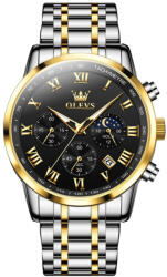 OLEVS Ceas barbatesc Olevs Cronograf Data Elegant Quartz Analog Otel Ceas