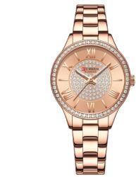 Curren Ceas de dama Curren Roze , Elegant, cu mecanism quartz E i bratara metalica de lux Ceas