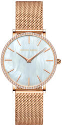 Hannah Martin Ceas de dama Hannah Martin Mecanism Quartz Japonez Casual Fashion Auriu Roze Ceas