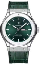 Poedagar Ceas barbatesc de mana Casual Business Analog Quartz Verde Ceas