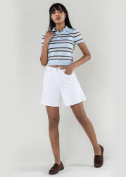 Nina Carter Blugi scurti albi cu talie inalta P621-10C M7 (P621-10WHITE-38)