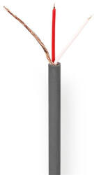Nedis COTR15011GY100 mikrofon kábel 2 x 0, 12 mm2 | Réz | 100 m (COTR15011GY100) - wpower