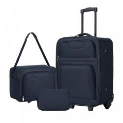 Konofactory Kék kézipoggyász szett „Trio (S586set-blue-HU)