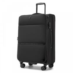 Konofactory Fekete masszív nagyméretű textil bőrönd „Capacity - M méret (K593solo-black-HU)