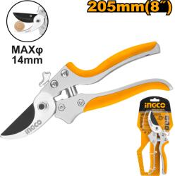 INGCO Foarfeca pentru Vie 8 205 mm cu Maner din Aluminiu si Cauciuc Foarfeca de gradina