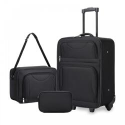 Konofactory Fekete kézipoggyász szett „Trio (S586set-black-HU)
