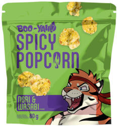  Popcorn Csípős Nori és Wasabi Ízű, 80gr (Boo-Yah)