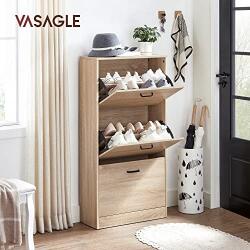 VASAGLE Cipőtároló, Vasagle, natúr, 120x60x24 cm (LBC03NL-LR)