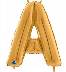 Grabo Fólia lufi, A betű, 66cm, Arany
