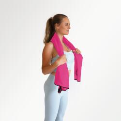 Be-Active. pl Gyorsan száradó mikroszálas törölköző 130x80 rózsaszín-fekete (RS15)