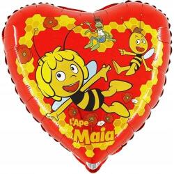 Grabo Fólia lufi Maya a méhecskétől, szív, 46 cm Grabo