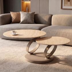 IV Interior Concept Masuta de cafea moderna cu doua blaturi rotative din ceramica DANCING RINGS 80-135cm (A-48533 VC) Masa de cafea