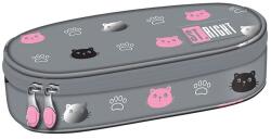 St. Majewski Penar borseta 1 fermoar, 1 extensie, oval, Majewski, Gama St. Right, Colectia Kitty Paw 2026, PC-01, 23x9.5x5.5 cm (5903235697937) Penar