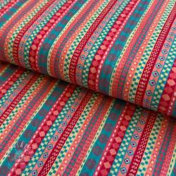  Pamutvászon Bubble Stripe design A digital print