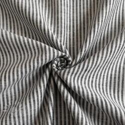  Lenvászon pamuttal Stripe black