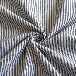  Lenvászon pamuttal Stripe navy