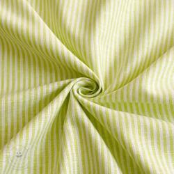  Lenvászon pamuttal Stripe lime