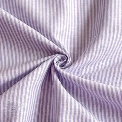  Lenvászon pamuttal Stripe purple
