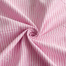  Lenvászon pamuttal Stripe fuchsia