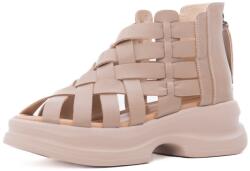 PASS Collection Ghete vara dama din piele naturala, PASS Collection 3OLY80009B 03-N, bej