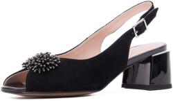 Epica Sandale dama din piele naturala intoarsa, Epica JIJI80009B 01-I, negru