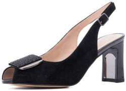 Epica Sandale dama din piele naturala intoarsa, Epica K3K380053B 01-I, negru