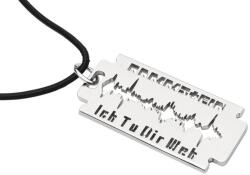 RAMMSTEIN choker RAMMSTEIN - Rasierklinge Ich Tu Dir Weh Anhänger - grey - AH-104044