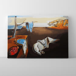 Makana Salvador Dali: Az emlékezet állandósága - Számfestő készlet, kerettel (40x50 cm)