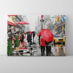 Makana Eső New Yorkban - Számfestő készlet, kerettel (40x50 cm)