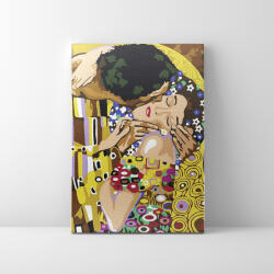 Makana A csók (Gustav Klimt) - Animált - Számfestő készlet, kerettel (40x50 cm)