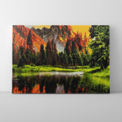 Makana Hegyi táj - Számfestő készlet, kerettel (40x50 cm)
