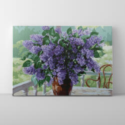 Makana Lila akác - Számfestő készlet, kerettel (40x50 cm)