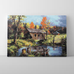 Makana Vidéki táj - Számfestő készlet, kerettel (40x50 cm)