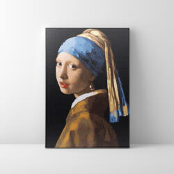 Makana Jan Vermeer: Leány gyöngy fülbevalóval - Számfestő készlet, kerettel (50x65cm)