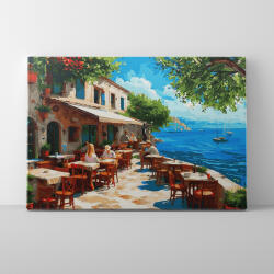 Makana Tengerparti terasz - Számfestő készlet, kerettel (40x50 cm)