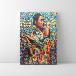 Makana Egységben Afrika színeivel - Számfestő készlet, kerettel (40x50 cm)