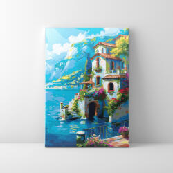 Makana Tengerparti álomház - Számfestő készlet, kerettel (40x50 cm)