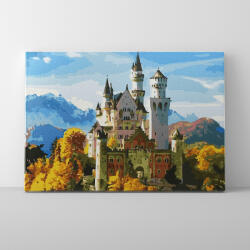 Makana Füssen: Neuschwanstein - Számfestő készlet, kerettel (40x50 cm)