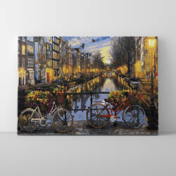 Makana Amszterdami pirkadat - Számfestő készlet, kerettel (40x50 cm)