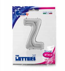 Grabo Fólia lufi Z betű, 66cm, Ezüst