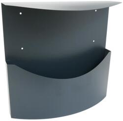 Damech Cos/cutie publicitara, pentru ziare, cu acoperis, grafit, format C4, 34x11.5x33 cm, Damech (KR3DGR) - edanco