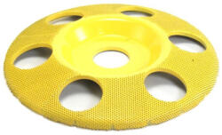 Saburrtooth Disc sculptura lemn SABURR - 5" PLAT CU GAURI VENTILARE. (Granulatie: Foarte aspra) (SD5125H)