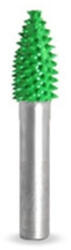 Saburrtooth Biax sculptura lemn SABURR - Cap forma flacara 3/8" X 3/4" (Granulatie: Fina) (6F38-40)