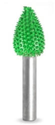 Saburrtooth Biax sculptura lemn SABURR - Cap forma flacara 1/2" X 3/4" (Granulatie: Foarte aspra) (6F12-90)
