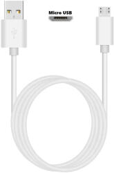 Dao Shop Cablu de incarcare date MicroUSB DAO, fast-charge 2A, 1 metru, alb (micro.MIV)