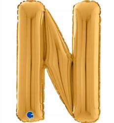 Grabo Fólia lufi, N betű, 66cm, Arany