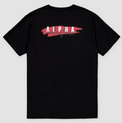 Alpha Industries Póló Signature Puff Print BP - black (148523/03) Méret: L/Regular