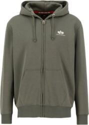 Alpha Industries Kapucnis pulóver Basic Zip - dark olive (118342/142) Méret: L/Regular
