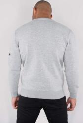 Alpha Industries Pulóver Camo Print Sweat - szürke/woodland felirat (176301/382) Méret: XXL/Regular