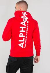 Alpha Industries Kapucnis pulóver Back Print Hoody - speed red (178318/328) Méret: S/Regular